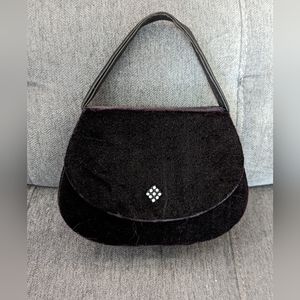 Chic Black Velvet Evening Purse